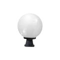 Globo Ø250 c/base negro opal IP55 E27 no incl. - FL0702