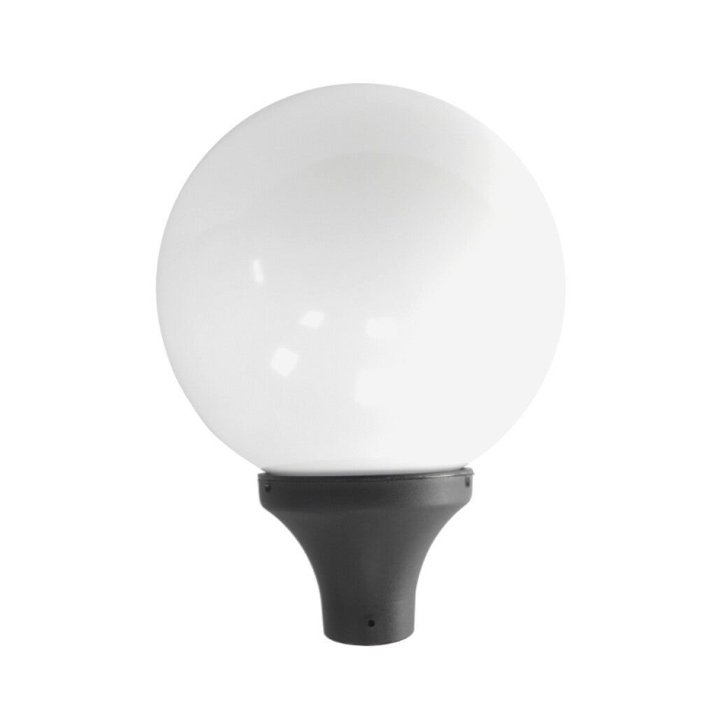 Globo c/base negro opal IP55 E27 no inc Ø400 GLOBO - FL0700