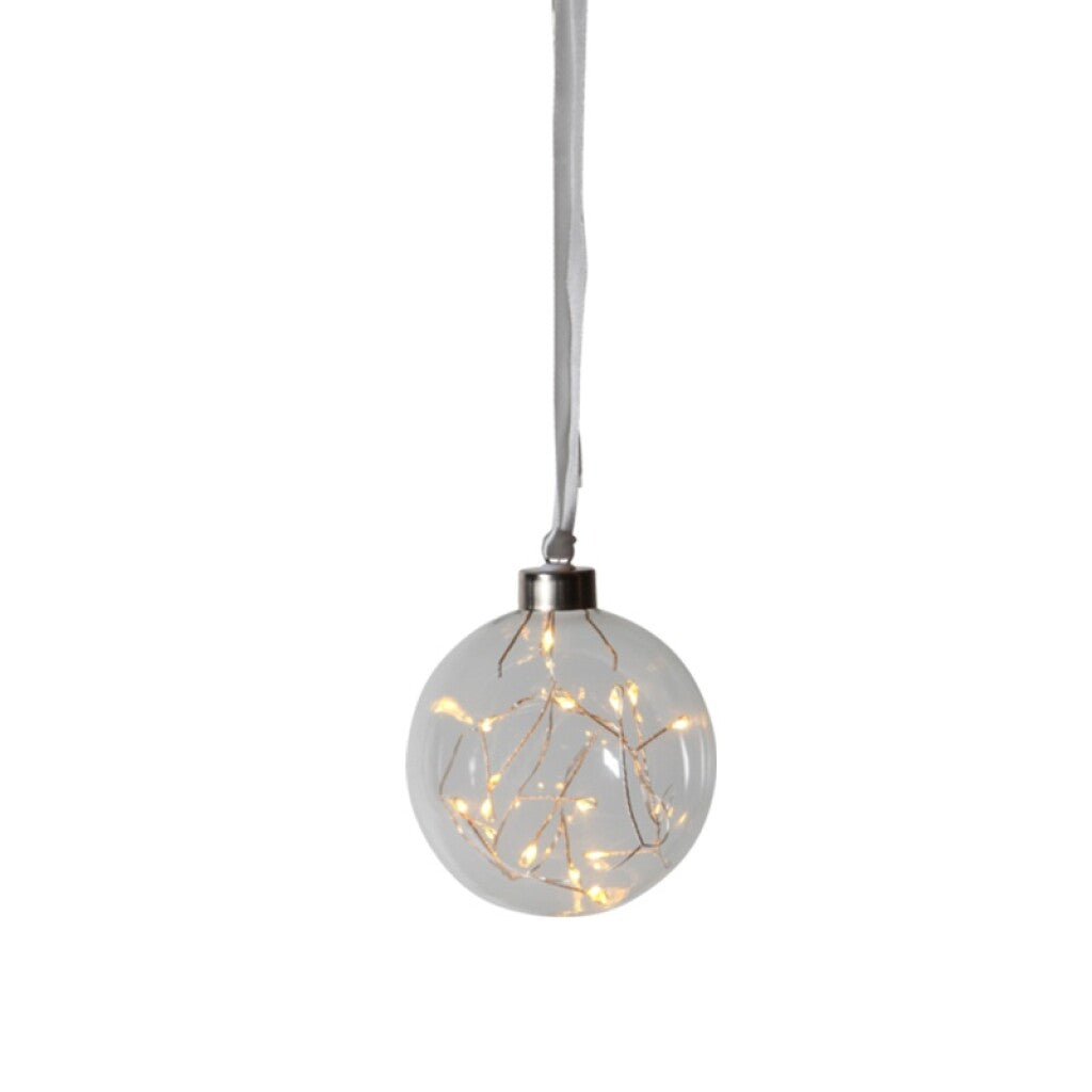 Globo transparente c/ guirnalda luces LED interior - EG3708