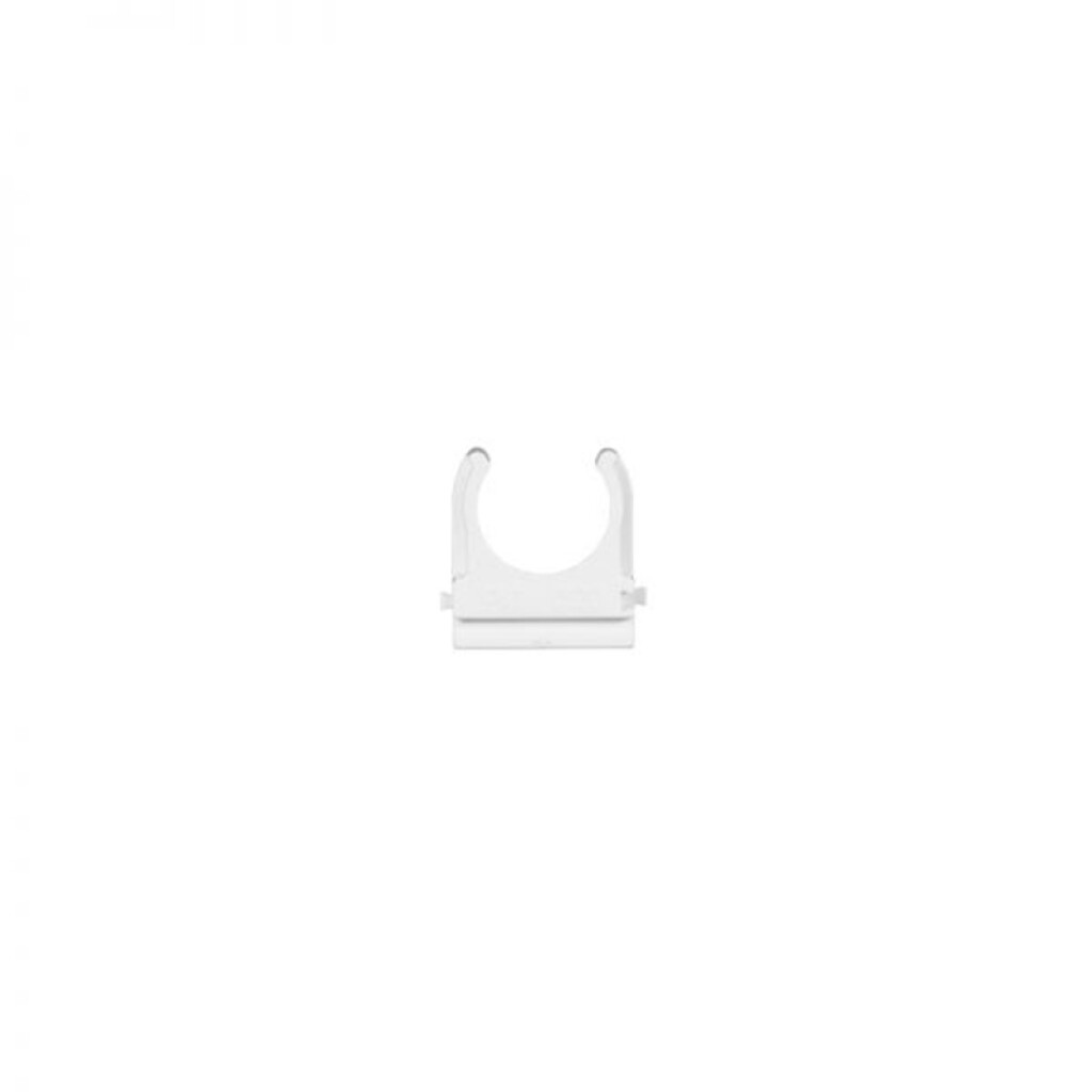 Grampa clip blanca para caño de Ø20mm - C33420