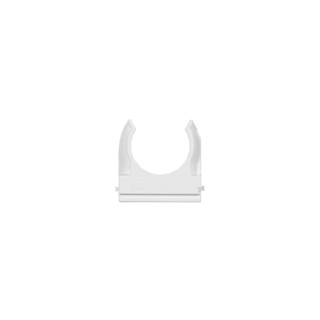 Grampa clip blanca para caño de Ø32mm - C33432