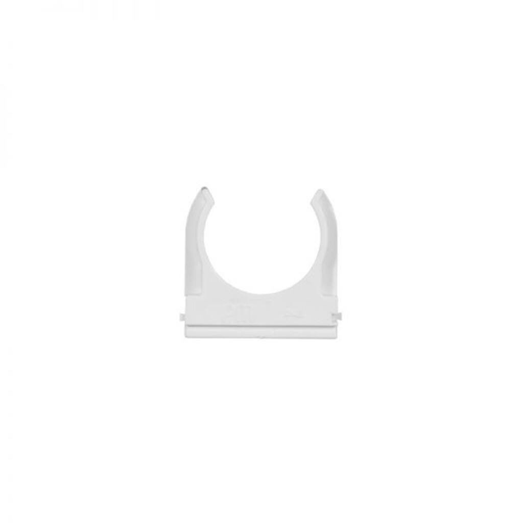 Grampa clip blanca para caño de Ø40mm - C33440