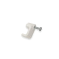 Grampa plástica rectangular 5x3mm 100 uds blanco - WI3105