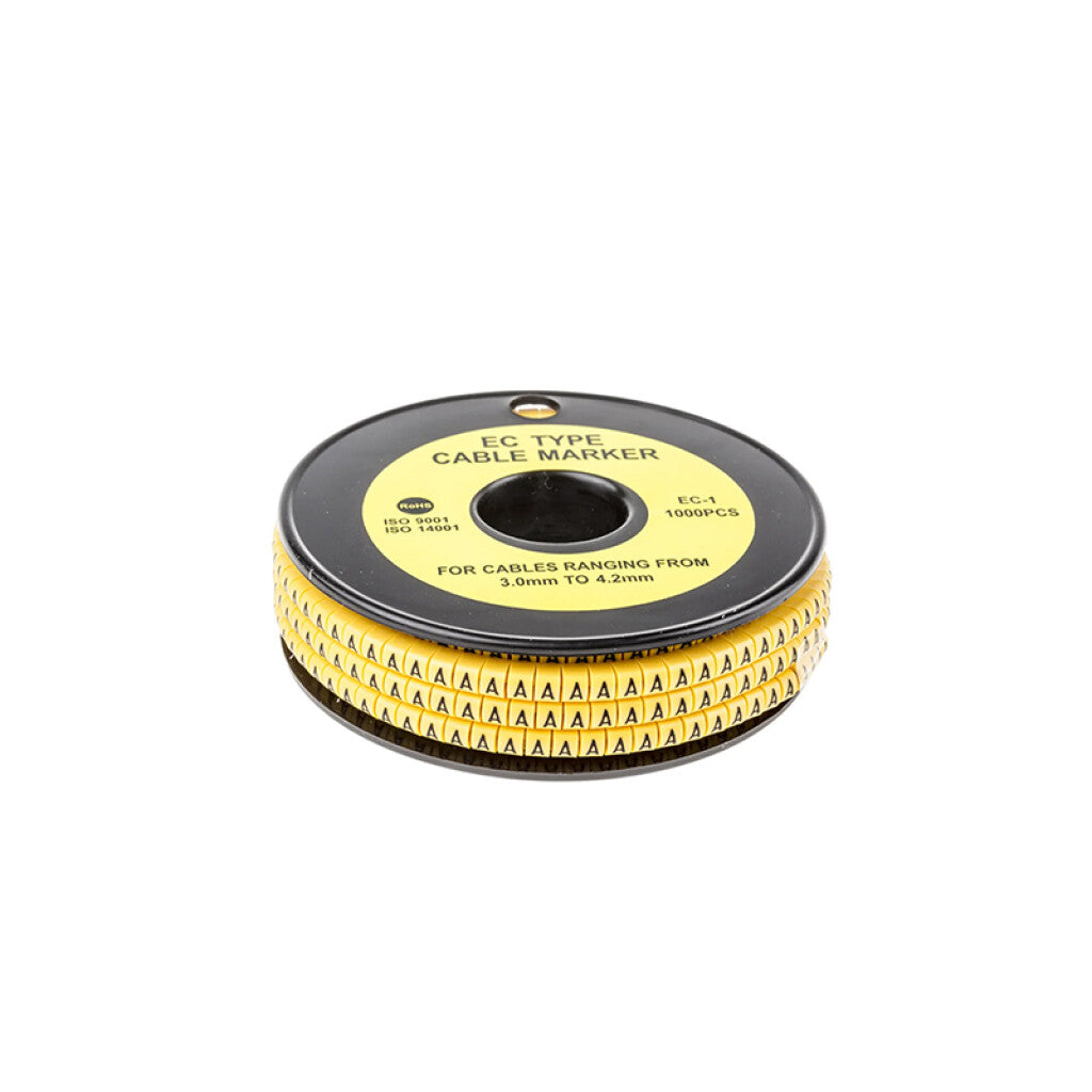 Identificador p/cables de 0,75 a 1,5mm2, letra "A" - WI4430