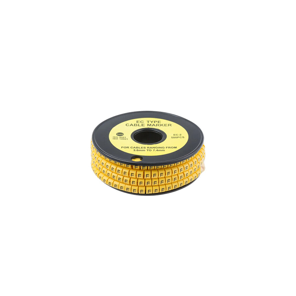 Identificador p/cables de 0,75 a 1,5mm2, letra "F" - WI4435