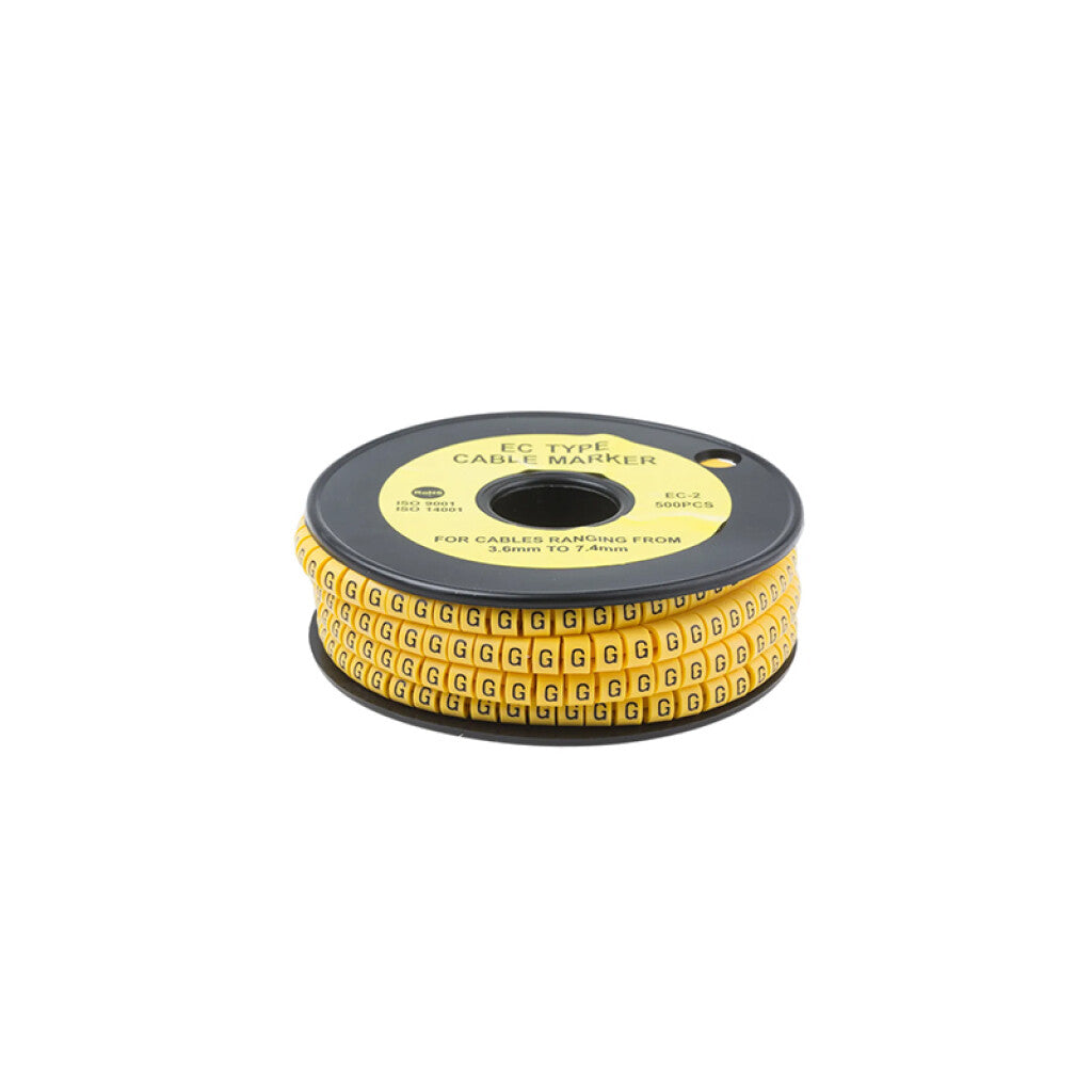Identificador p/cables de 0,75 a 1,5mm2, letra "G" - WI4436