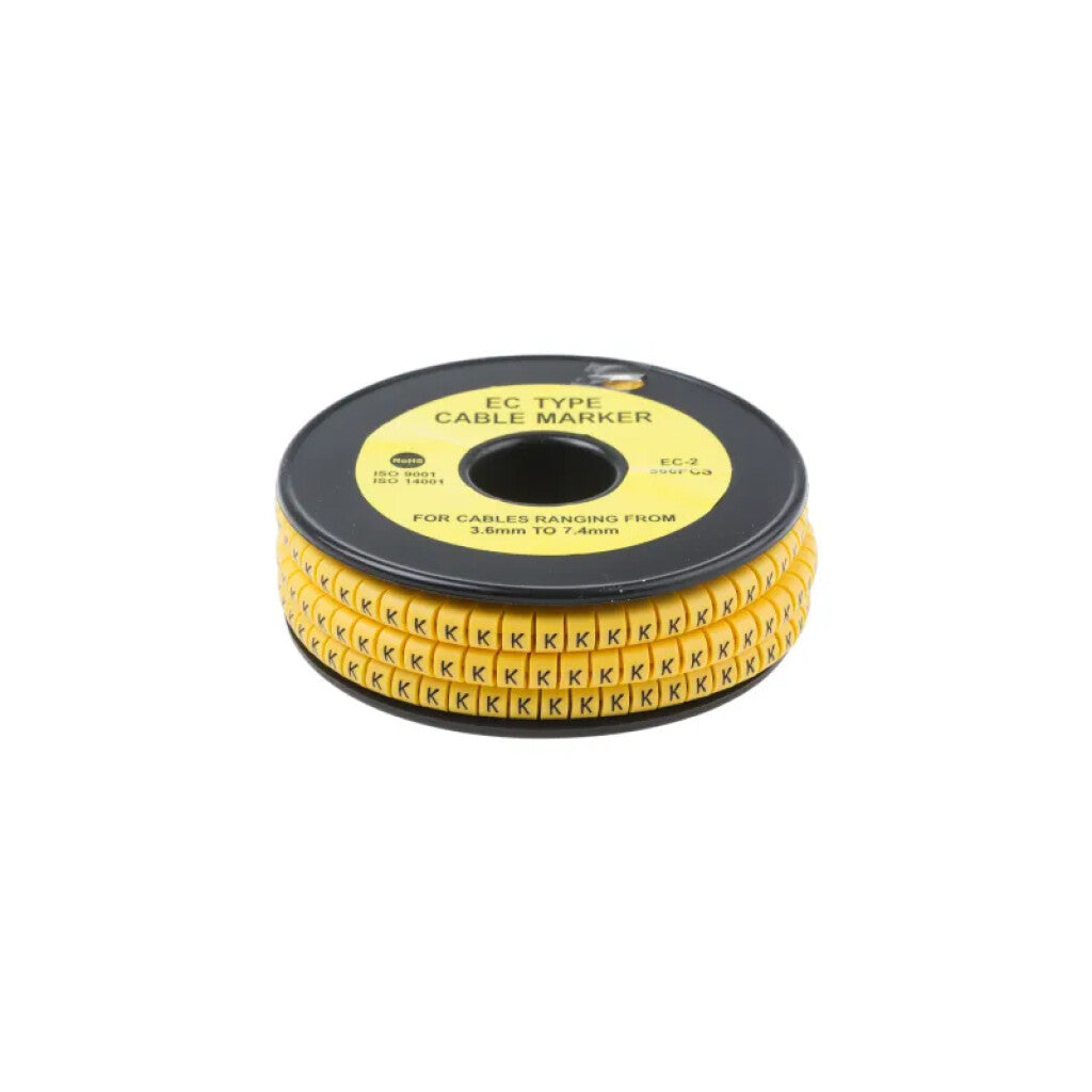 Identificador p/cables de 0,75 a 1,5mm2, letra "K" - WI4440