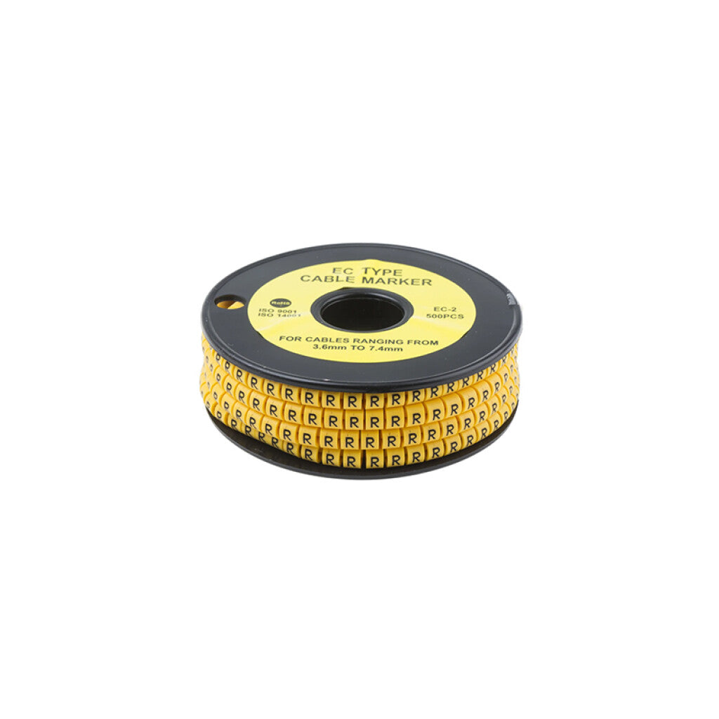 Identificador p/cables de 0,75 a 1,5mm2, letra "R" - WI4447