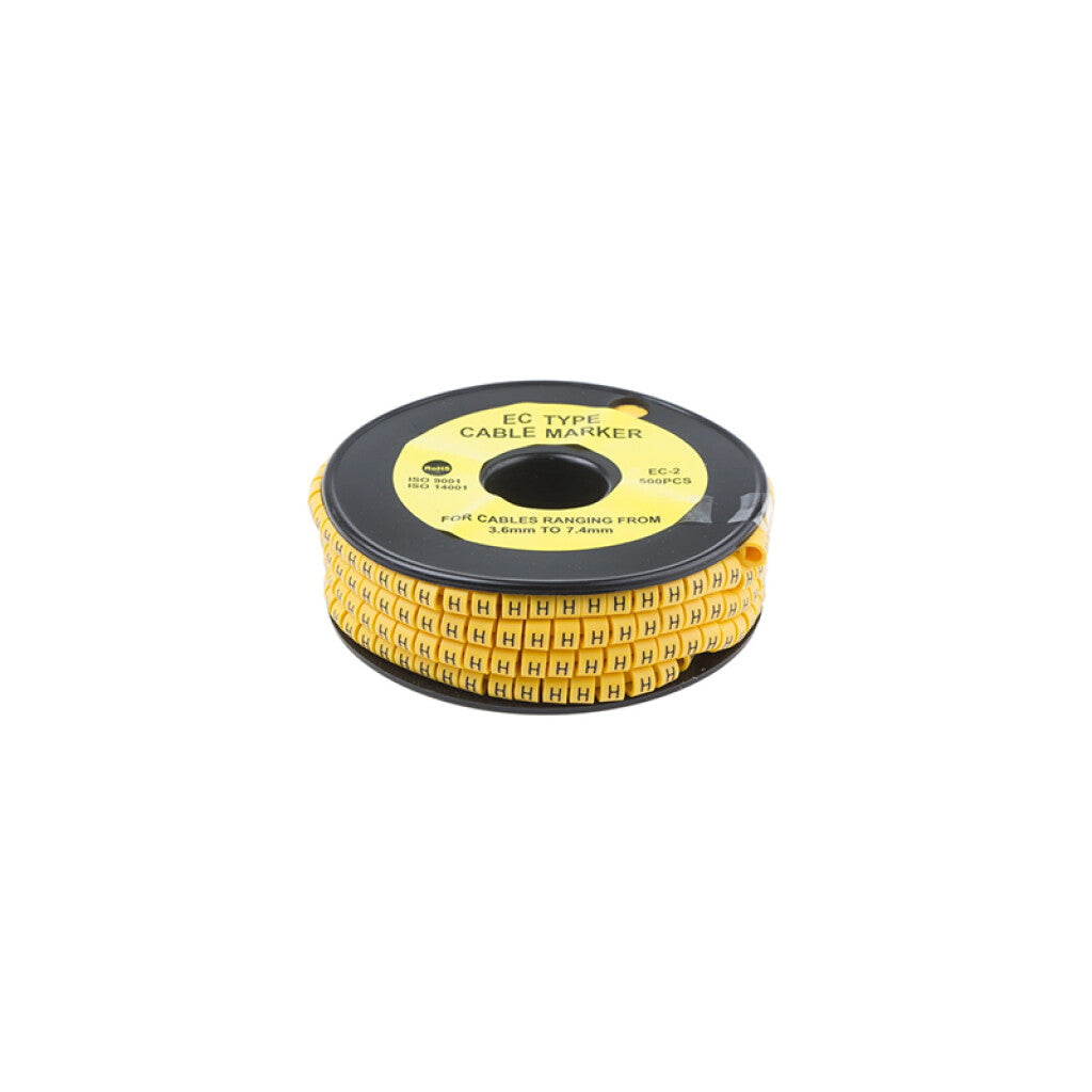 Identificador para cables de 2 a 4mm2, letra "H" - WI4537