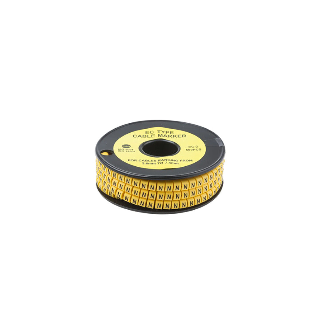 Identificador para cables de 2 a 4mm2, letra "N" - WI4543