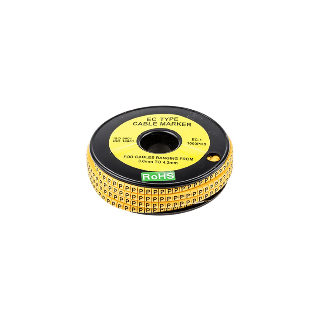 Identificador para cables de 2 a 4mm2, letra "P" - WI4545