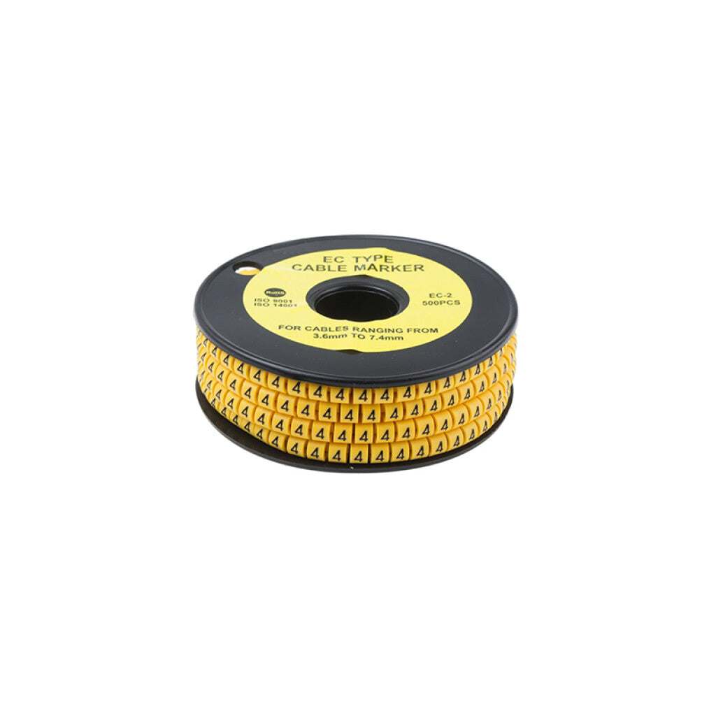 Identificador para cables de 2 a 4mm2, número "4" - WI4504