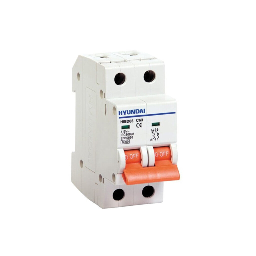 Interruptor termomagnético din 2P 25A 4,5kA - HY1225