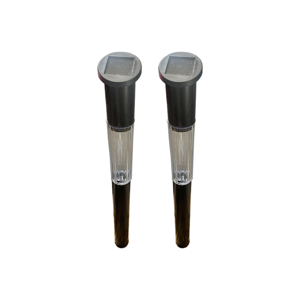 Kit 2 estacas solares LED luz cálida IP44 Ø50x70mm - IX3046