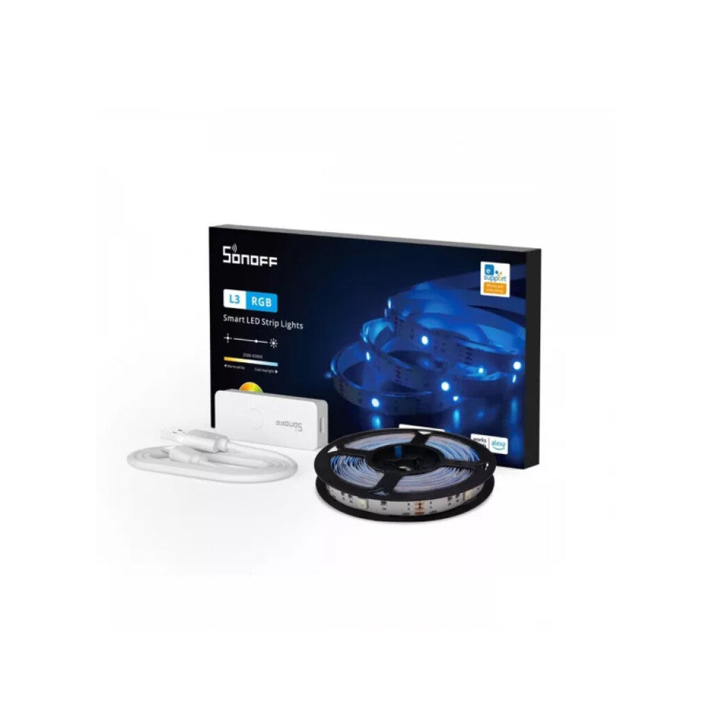 Kit Cinta tira LED WIFI RGBW 10W 5m IP20 L3 SONOFF - SO0550