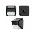 kit de 4 pcs - Aplique pared solar 40Lm/W negro cálido 85x85x52 - IX4920