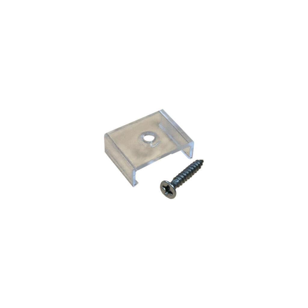 Kit grampa + tornillo para aplicar perfil LED 17x9mm - IX1677X
