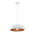 Lámpara campana acero blanco/cobre Ø40cm MOGANO1 - EG2216