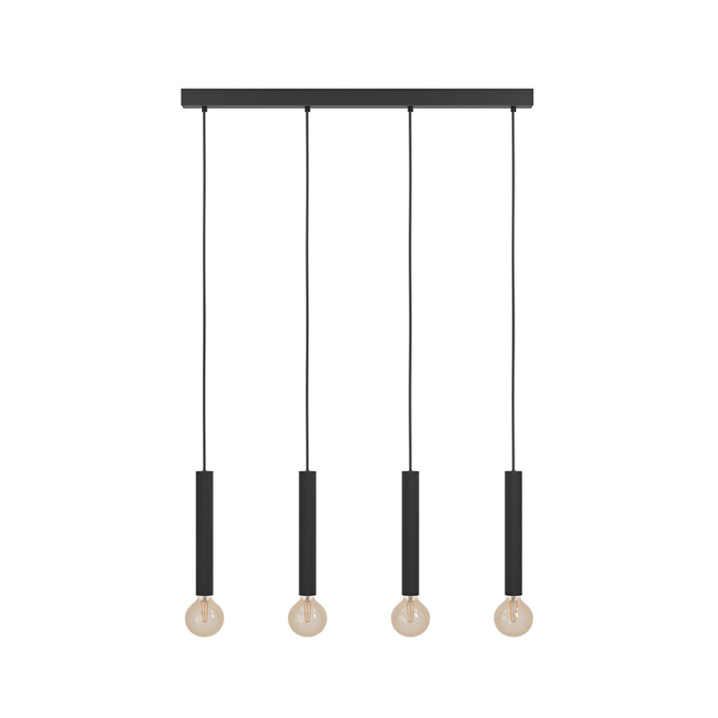Lámpara colgante, 4 portalámparas tubulares E27 - EG0152