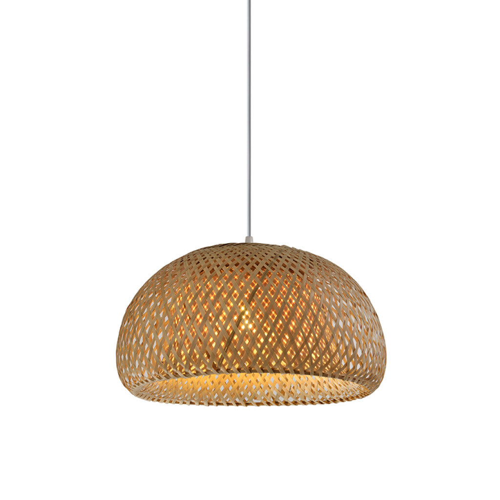 Lámpara colgante campana bambú 1xE27 Ø36,5cm - IX9139