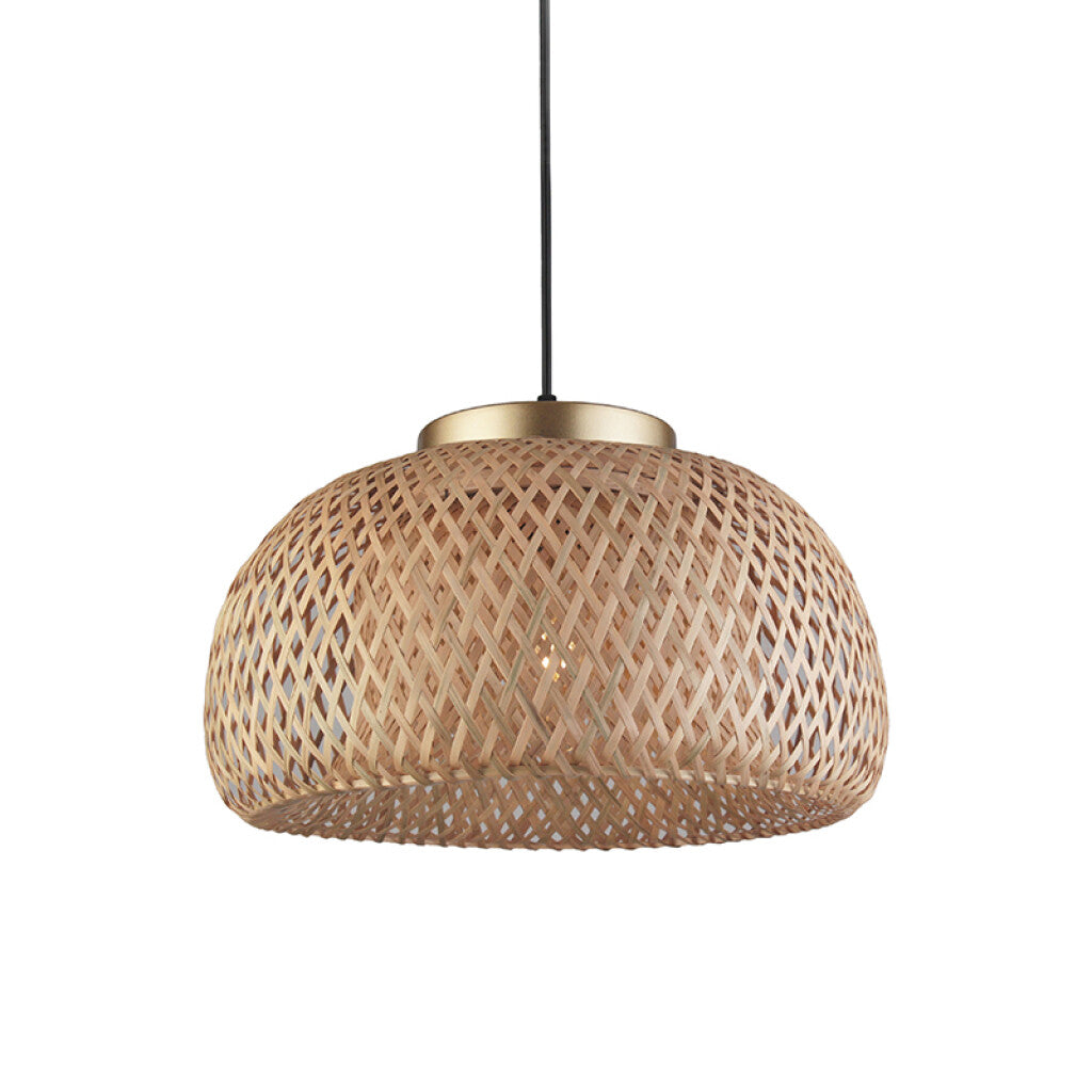 Lámpara colgante campana bambú 1xE27 Ø38,5cm - IX9138