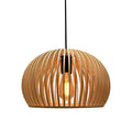 Lámpara colgante campana c/varillas madera Ø33cm - IX9135