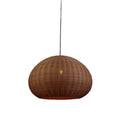 Lámpara colgante campana de bambú E27 Ø600x380mm - IX9516
