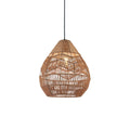 Lámpara colgante campana de metal y cuerda Ø38cm - IX9179