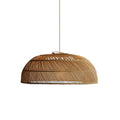Lámpara colgante campana de ratán E27x3 Ø800x290mm - IX9524