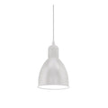 Lámpara colgante campana metal blanco E27 PRIDDY - EG0208X