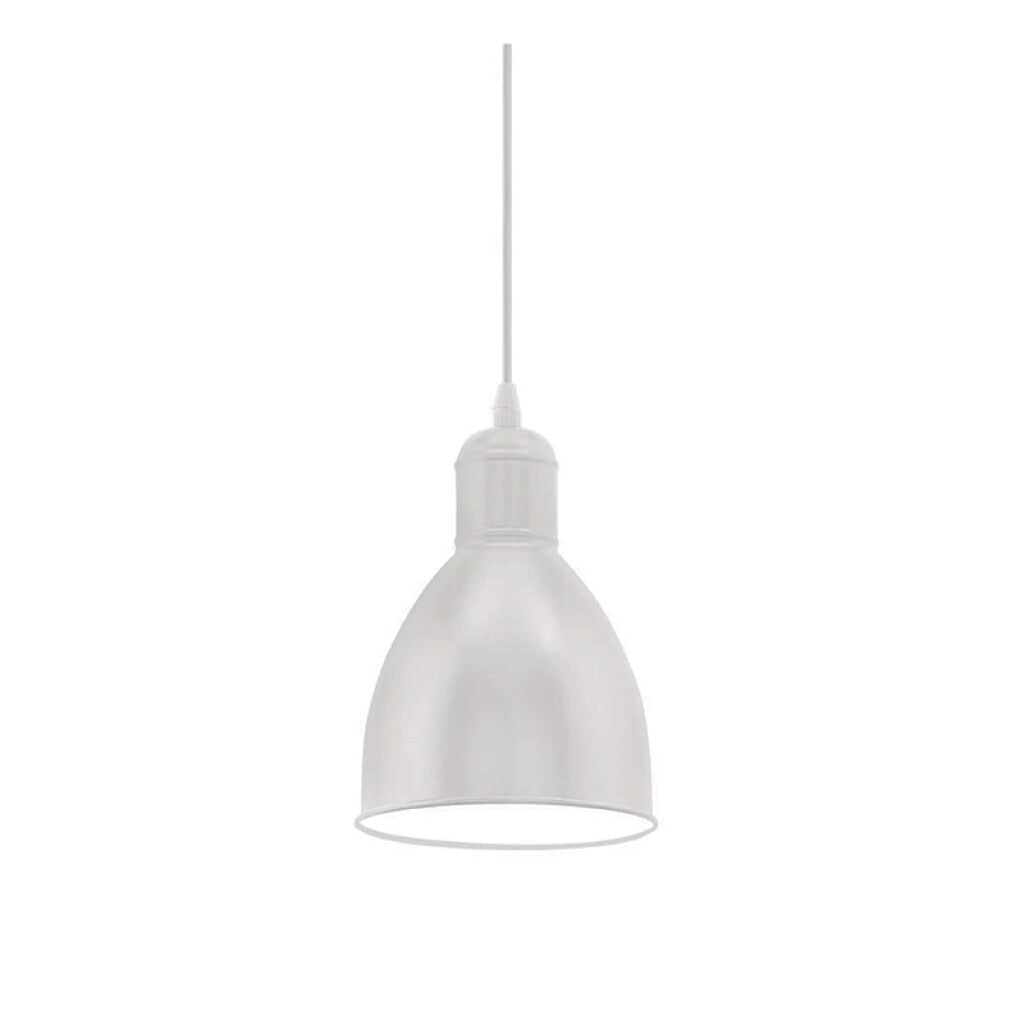 Lámpara colgante campana metal blanco E27 PRIDDY - EG0208X