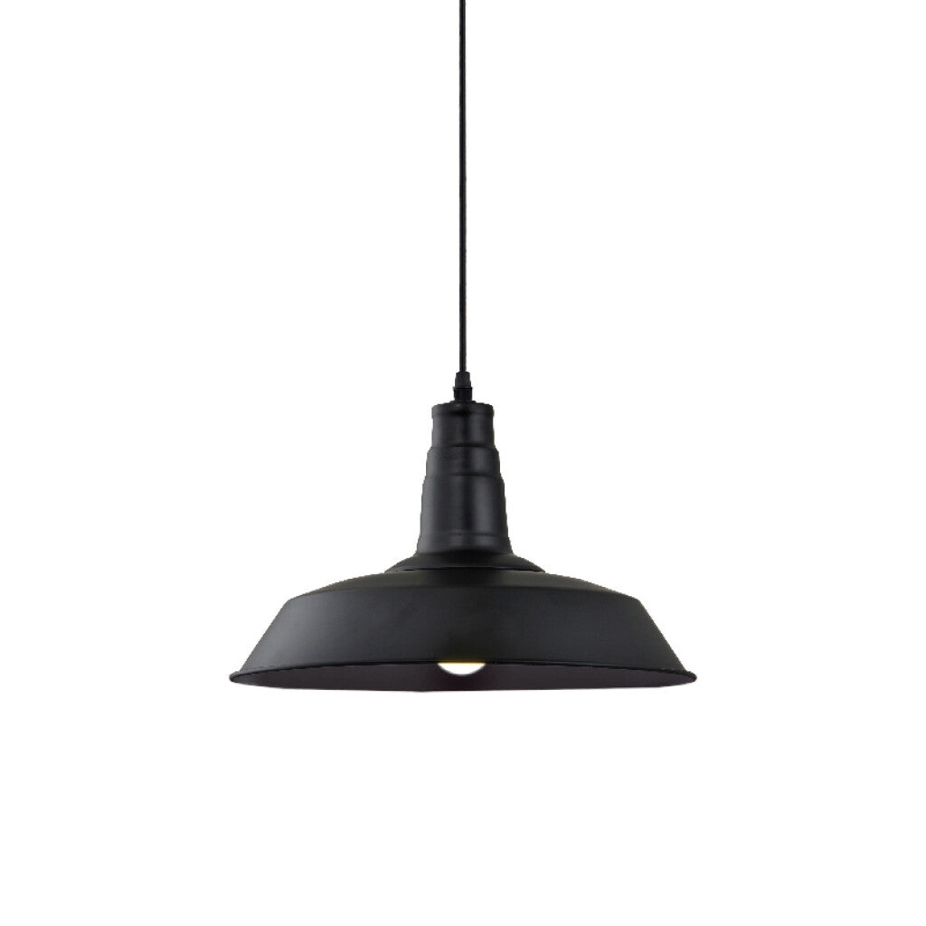 Lámpara colgante campana metálica negra Ø36cm - IX9023