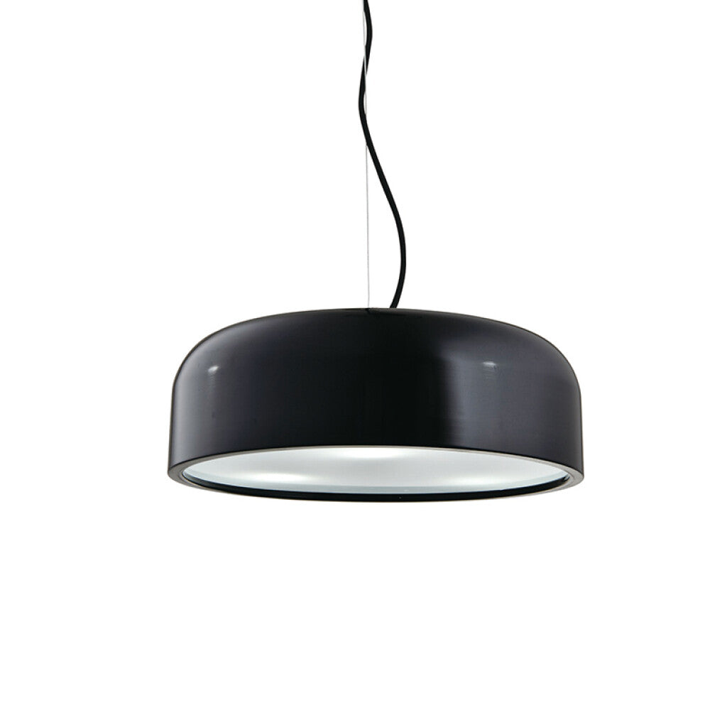 Lámpara colgante campana metálica negra 3xE27 Ø600 - IX9073