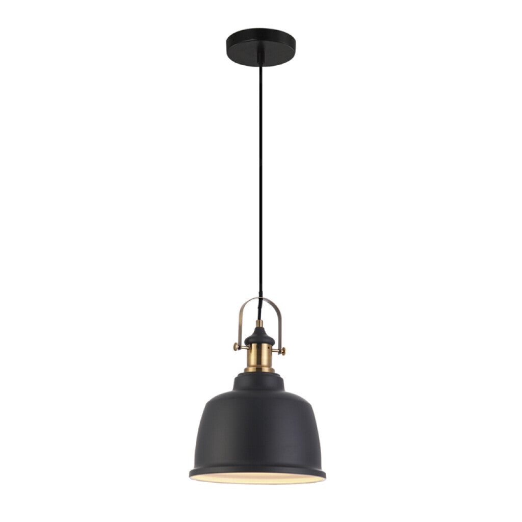 Lámpara colgante campana negro E27 22x30cm - BM2059X