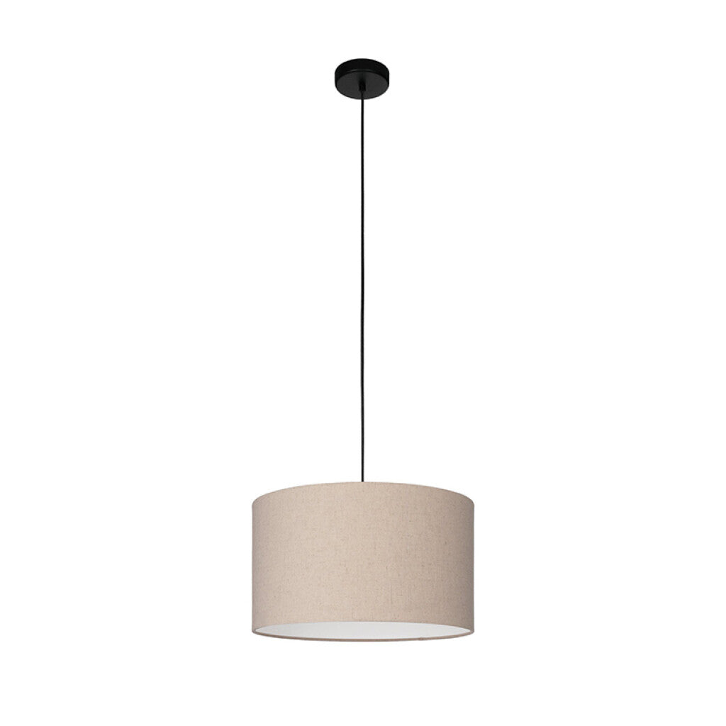 Lámpara colgante cilíndrica de tela E27 FENIGLIA - EG4334