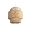 Lámpara colgante cilíndrico bambú 1xE27 Ø40cm - IX9143