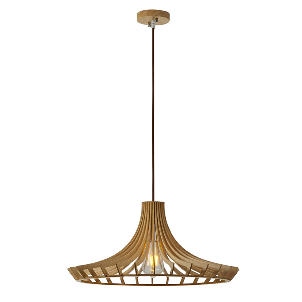 Lámpara colgante con varillas de madera Ø50cm - IX9133
