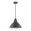 Lámpara colgante cónico campana metal gris Ø30cm - IX9021X