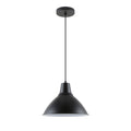 Lámpara colgante cónico campana metal negro Ø30cm - IX9021