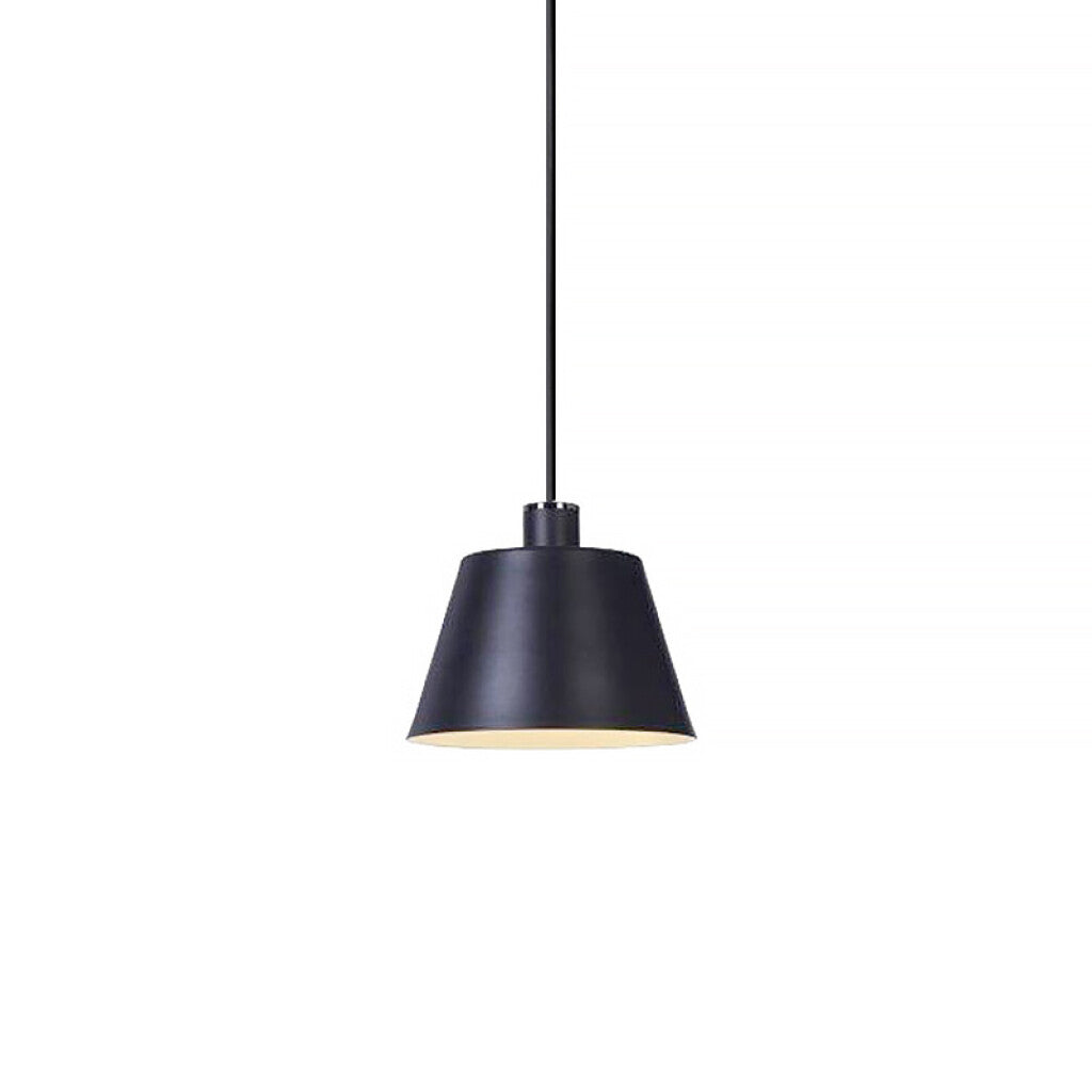 Lámpara colgante cónico de metal negro - IX9170