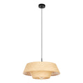 Lámpara colgante fibra natural beige E27 MARFORD - EG0046