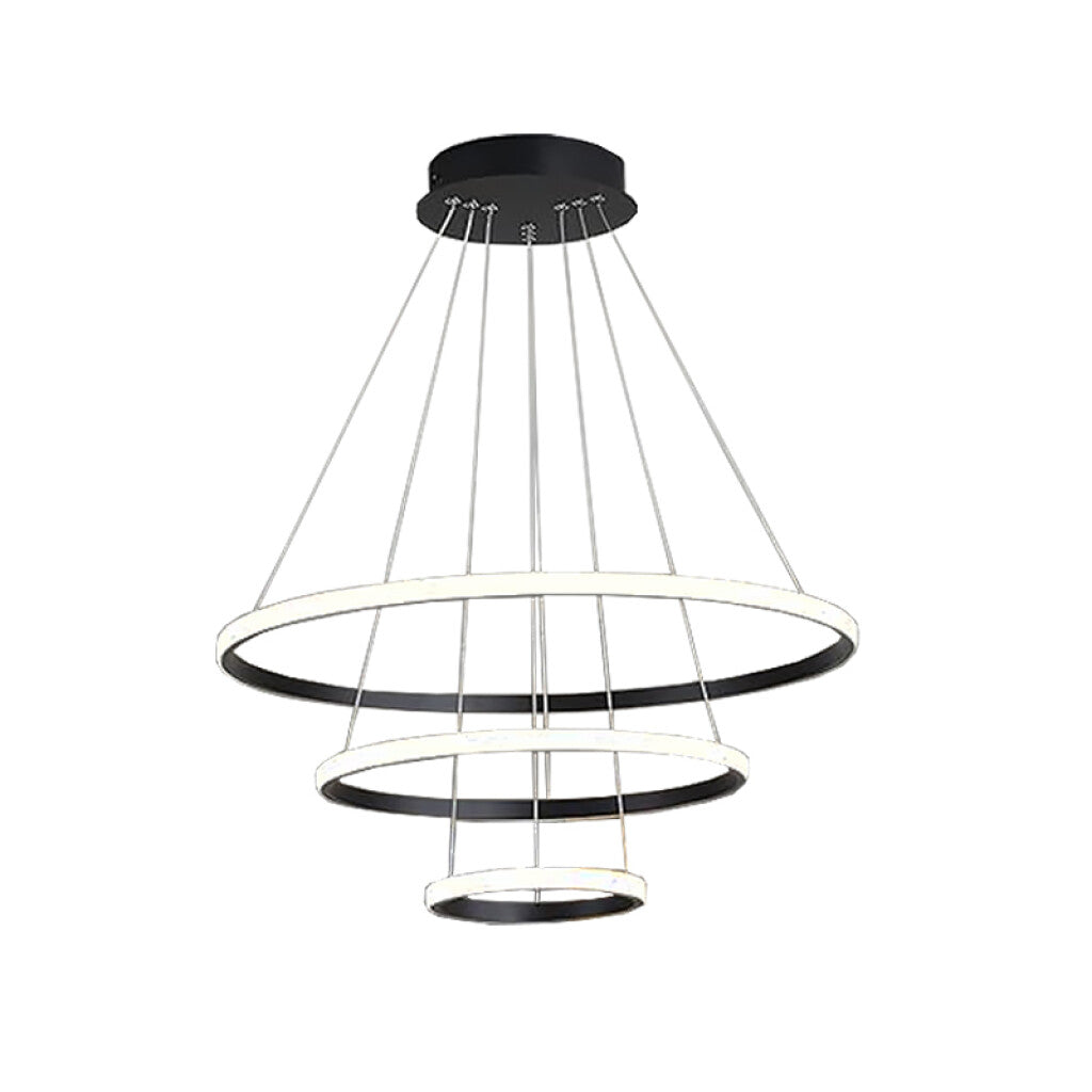 Lámpara colgante LED 90W 3 aros luz hacia afuera - IX4596