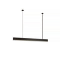 Lámpara colgante LED rectangular negra cálida 120° - IX4604