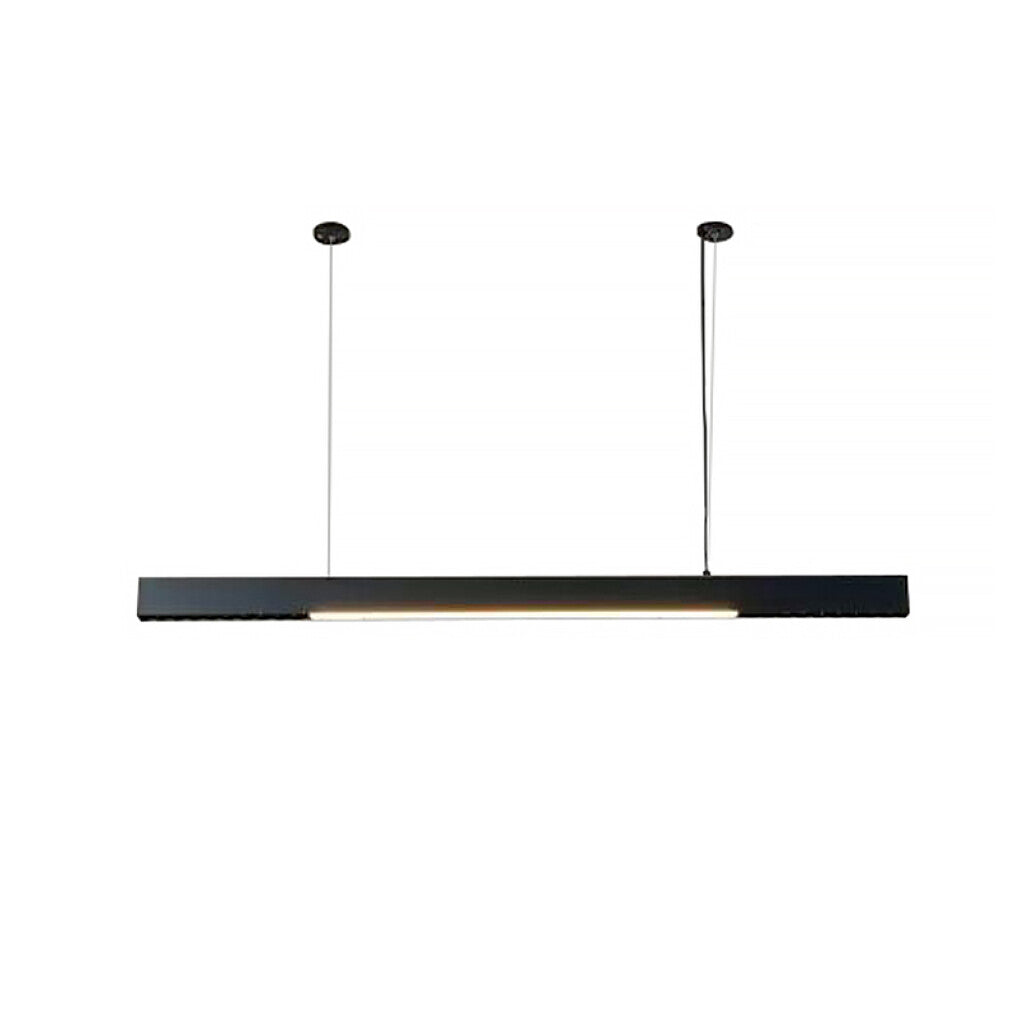 Lámpara colgante LED rectangular negra cálida 30° - IX4600