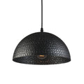 Lámpara colgante media esfera metal negro Ø30cm - IX9098