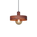Lámpara colgante metálico óxido 1xE27 Ø300mm - JU0374