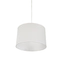 Lámpara colgante pantalla color blanco 1XE27 Ø30cm - JU0350