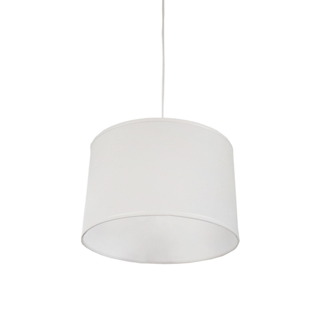 Lámpara colgante pantalla color blanco 1XE27 Ø30cm - JU0350