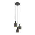 Lámpara colgante pantalla marrón/oro Ø42 CONCESSA - EG2202