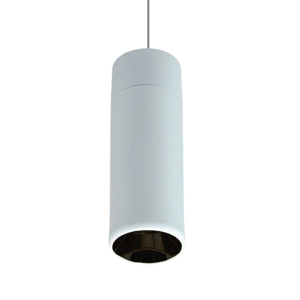Lámpara colgante ROUND 70 blanco c/reflector negro - MN1584
